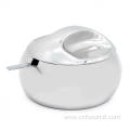 Countertop Stainless Steel Sugar Bowls With Lid Spoon